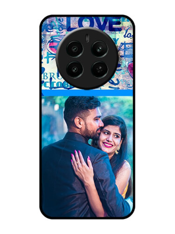 Custom Realme 12 Plus 5G Custom Glass Phone Case - Colorful Love Design