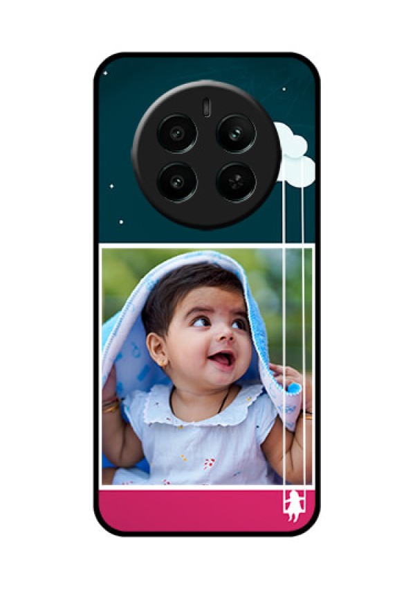 Realme 12 Plus 5G Custom Glass Phone Case - Cute Girl With Cloud Design