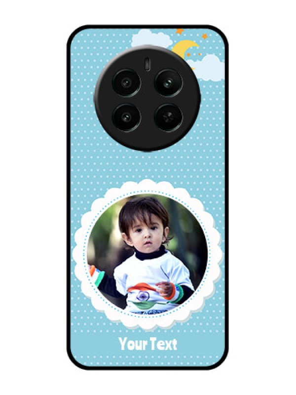 Custom Realme 12 Plus 5G Custom Glass Phone Case - Violet Pattern Design