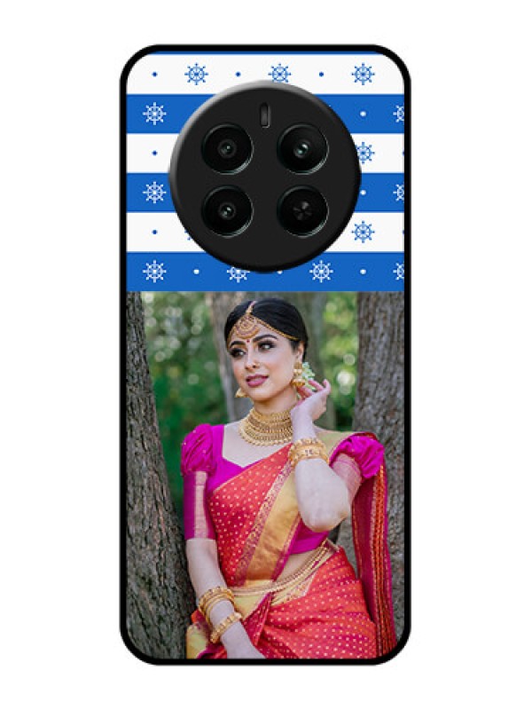 Custom Realme 12 Plus 5G Custom Glass Phone Case - Snow Pattern Design