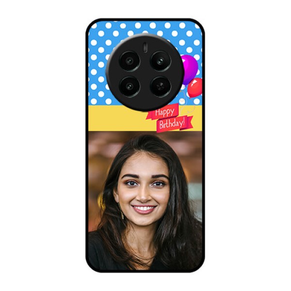 Realme 12 Plus 5G Custom Glass Phone Case - Happy Birthday Design