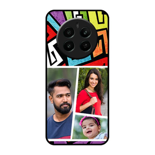 Realme 12 Plus 5G Custom Glass Phone Case - Graffiti Pattern Design