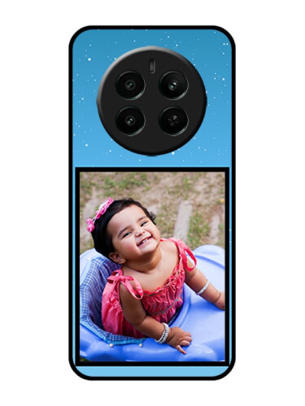 Custom Realme 12 Plus 5G Custom Glass Phone Case - Wave Pattern Colorful Design