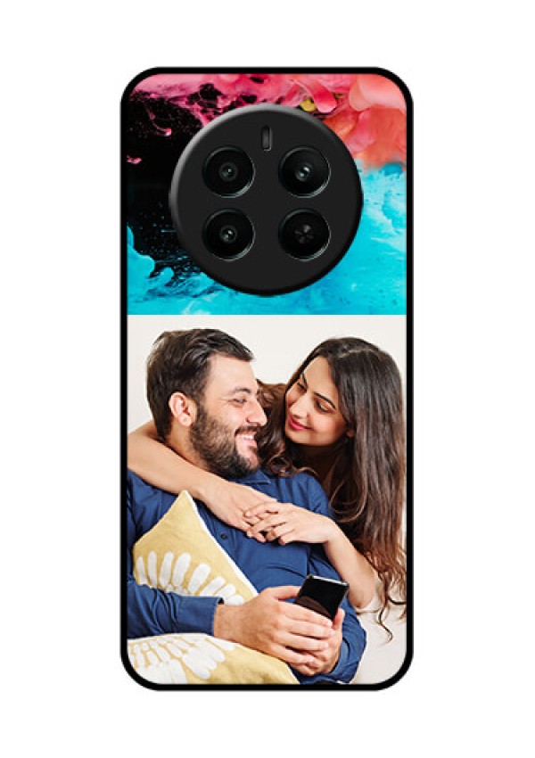 Realme 12 Plus 5G Custom Glass Phone Case - Quote With Acrylic Painting Design