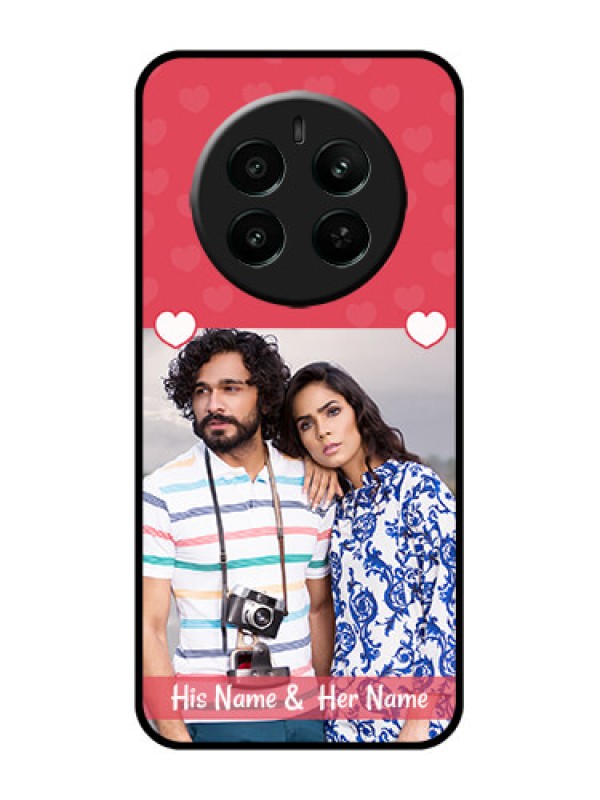 Custom Realme 12 Plus 5G Custom Glass Phone Case - Simple Love Design