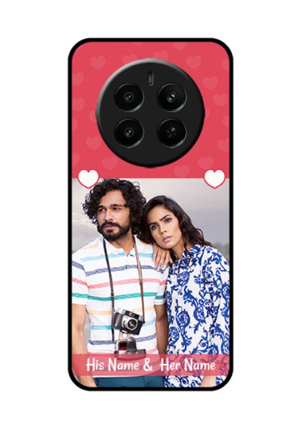 Realme 12 Plus 5G Custom Glass Phone Case - Simple Love Design