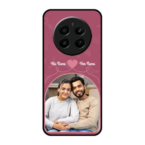 Realme 12 Plus 5G Custom Glass Phone Case - Love Floral Design