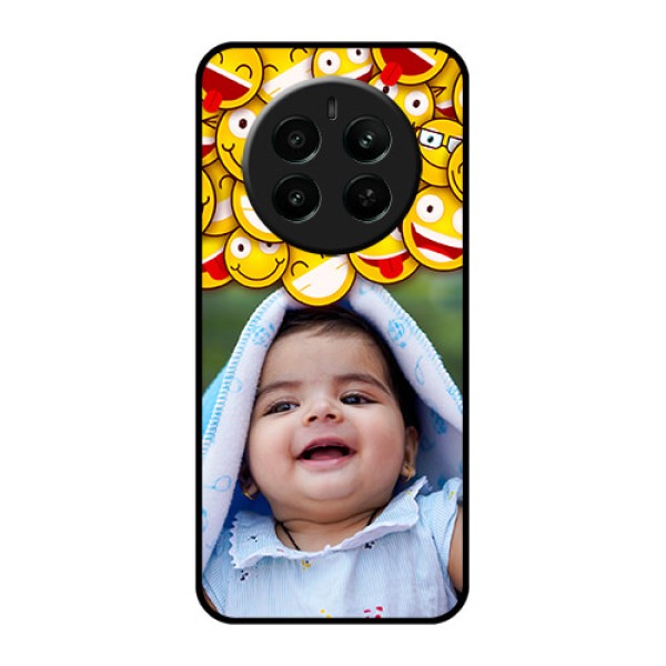Realme 12 Plus 5G Custom Glass Phone Case - With Smiley Emoji Design