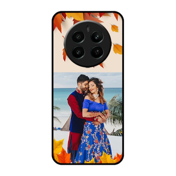 Realme 12 Plus 5G Custom Glass Phone Case - Autumn Maple Leaves Design Realme 12 Plus 5G Custom Glass Phone Case - Autumn Maple Leaves Design