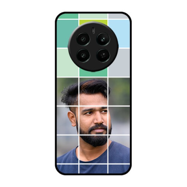 Realme 12 Plus 5G Custom Glass Phone Case - With White Box Pattern