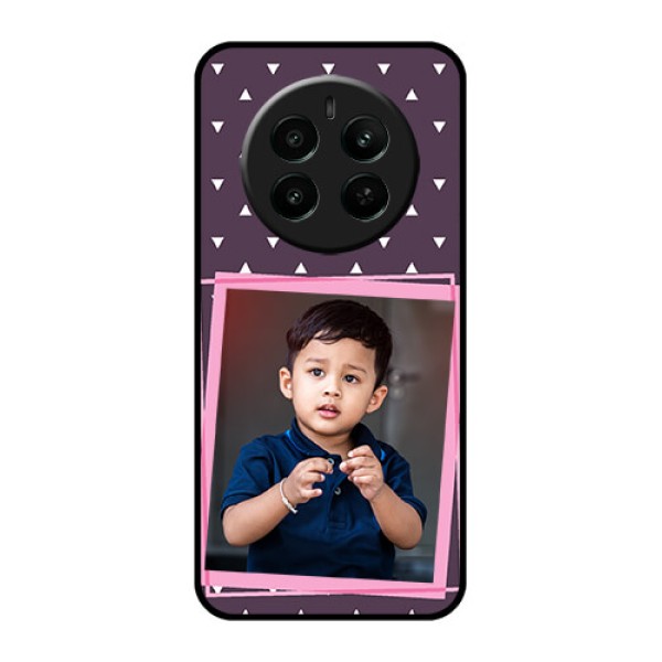 Realme 12 Plus 5G Custom Glass Phone Case - Triangle Pattern Dotted Design Realme 12 Plus 5G Custom Glass Phone Case - Triangle Pattern Dotted Design
