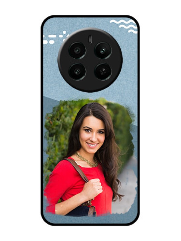 Custom Realme 12 Plus 5G Custom Glass Phone Case - Grunge Line Art Design