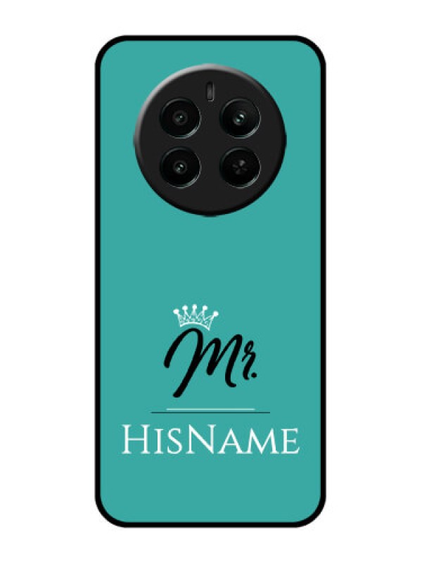 Custom Realme 12 Plus 5G Custom Glass Phone Case - Mr With Name Design