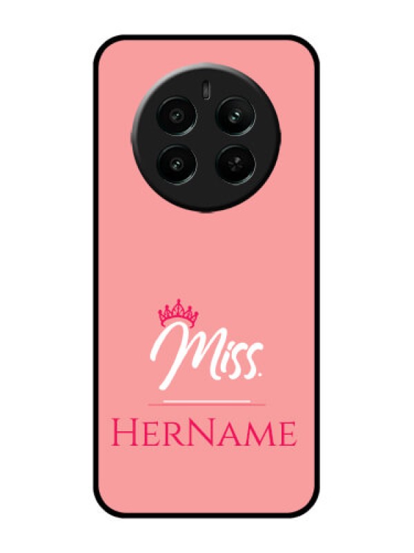 Custom Realme 12 Plus 5G Custom Glass Phone Case - Mrs With Name Design
