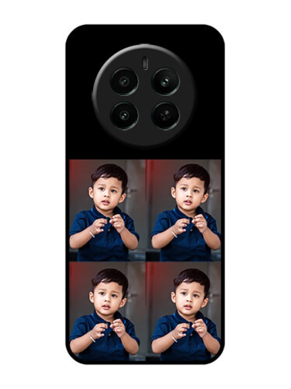 Custom Realme 12 Plus 5G Custom Glass Phone Case - 4 Image Holder Design