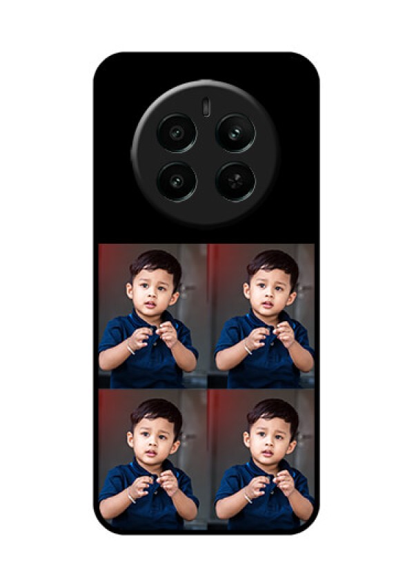 Realme 12 Plus 5G Custom Glass Phone Case - 4 Image Holder Design