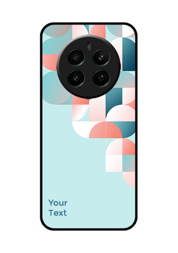 Realme 12 Plus 5G Custom Glass Phone Case - Stylish Semi - Circle Pattern Design