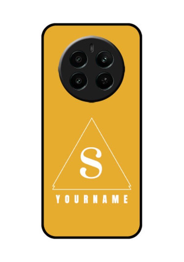 Realme 12 Plus 5G Custom Glass Phone Case - Simple Triangle Design
