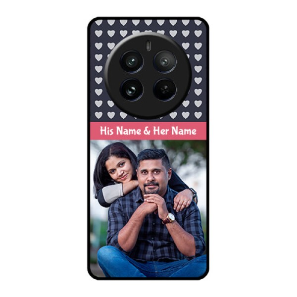 Realme 12 Pro 5G Custom Glass Phone Case - Love Symbols Design