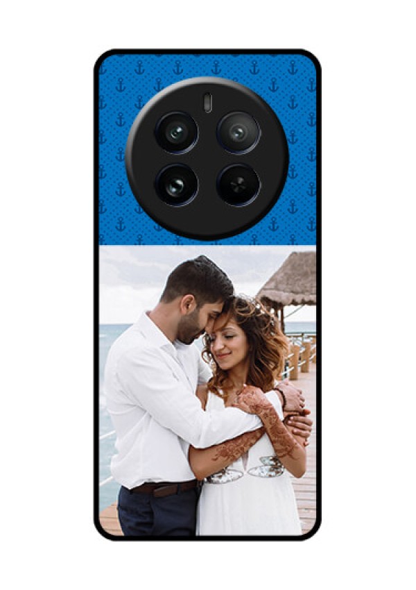 Realme 12 Pro 5G Custom Glass Phone Case - Blue Anchors Design