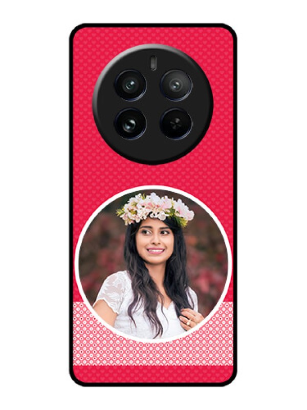 Custom Realme 12 Pro 5G Custom Glass Phone Case - Pink Color Pattern Design