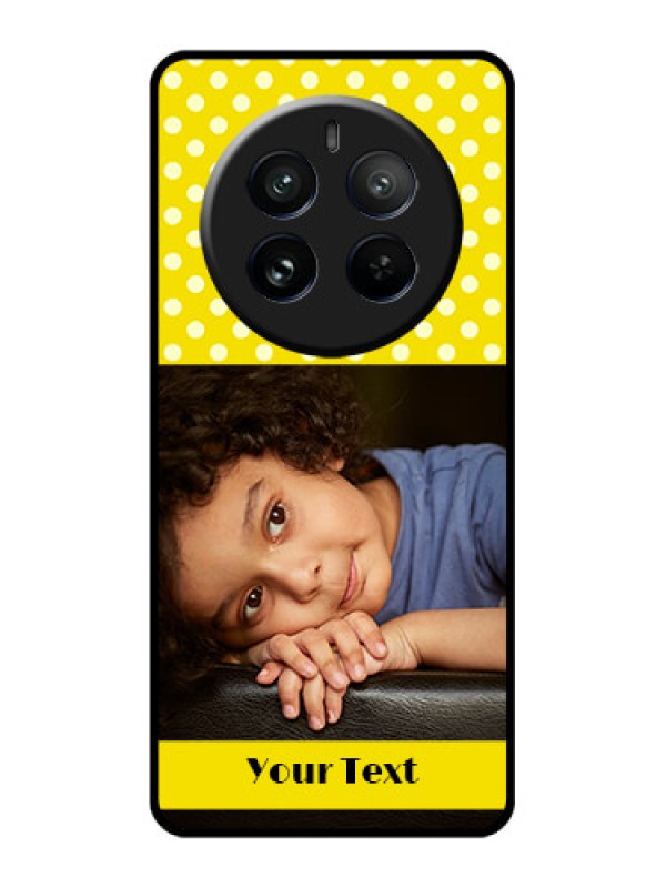 Custom Realme 12 Pro 5G Custom Glass Phone Case - Bright Yellow Case Design