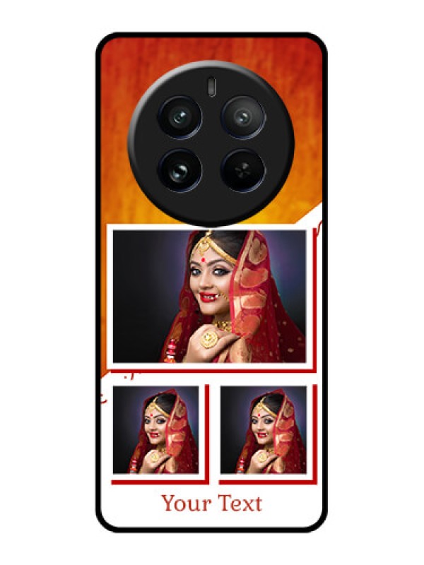 Custom Realme 12 Pro 5G Custom Glass Phone Case - Wedding Memories Design
