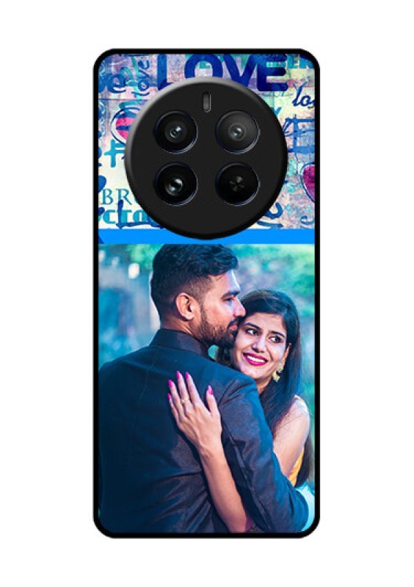 Realme 12 Pro 5G Custom Glass Phone Case - Colorful Love Design