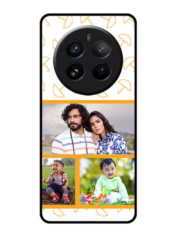 Custom Realme 12 Pro 5G Custom Glass Phone Case - Yellow Pattern Design