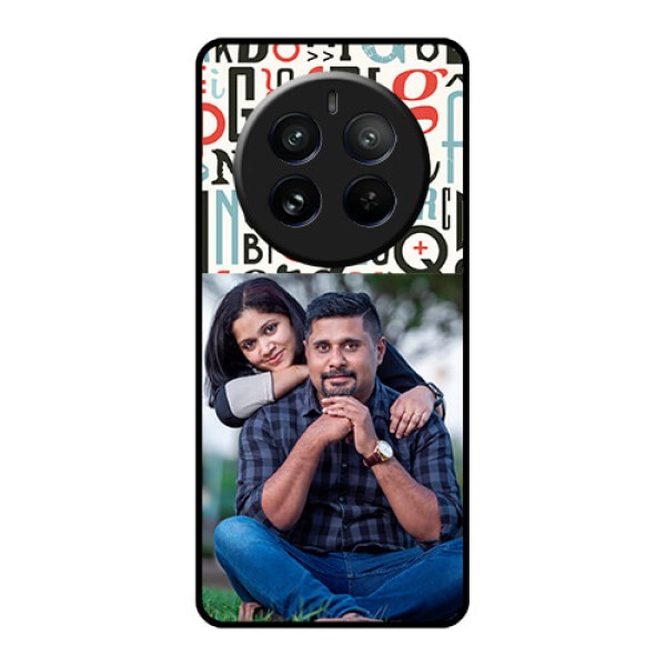 Realme 12 Pro 5G Custom Glass Phone Case - Alphabet Design
