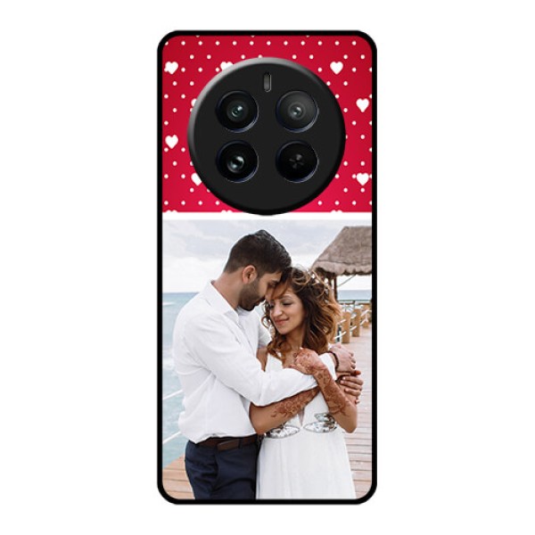 Realme 12 Pro 5G Custom Glass Phone Case - Hearts Mobile Case Design Realme 12 Pro 5G Custom Glass Phone Case - Hearts Mobile Case Design