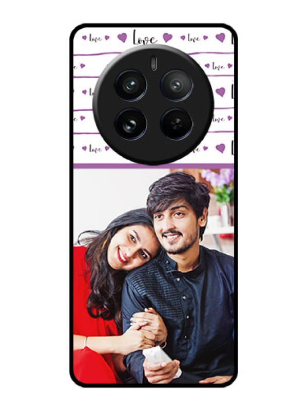 Custom Realme 12 Pro 5G Custom Glass Phone Case - Couples Heart Design