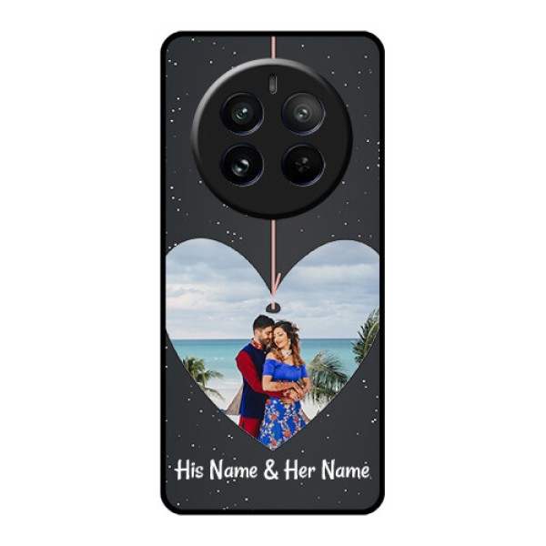 Realme 12 Pro 5G Custom Glass Phone Case - Hanging Heart Design