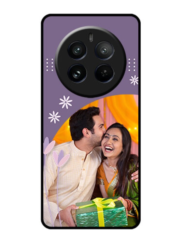 Custom Realme 12 Pro 5G Custom Glass Phone Case - Lavender Flowers Design