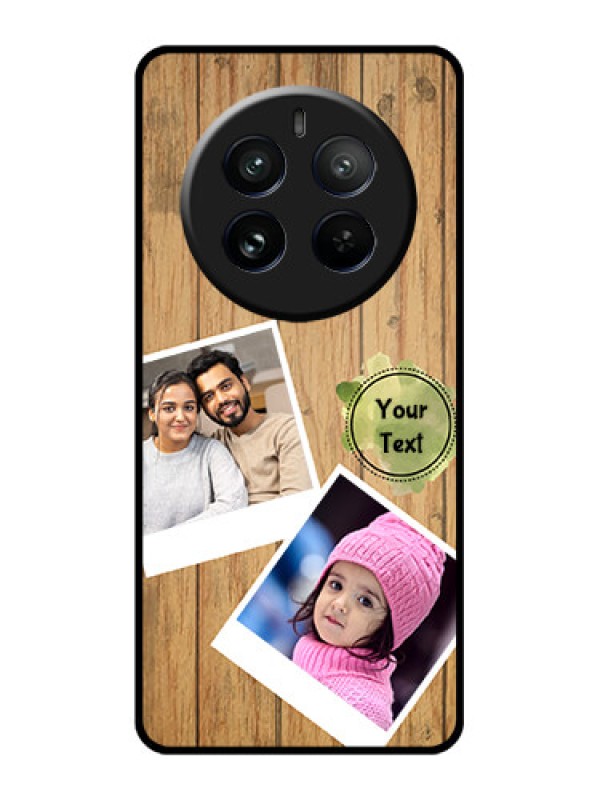 Custom Realme 12 Pro 5G Custom Glass Phone Case - Wooden Texture Design