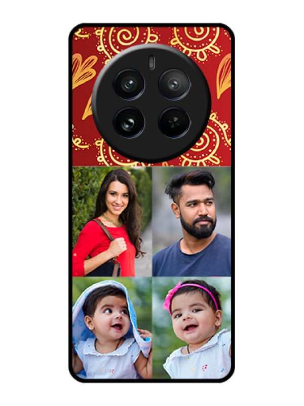 Custom Realme 12 Pro 5G Custom Glass Phone Case - 4 Image Traditional Design