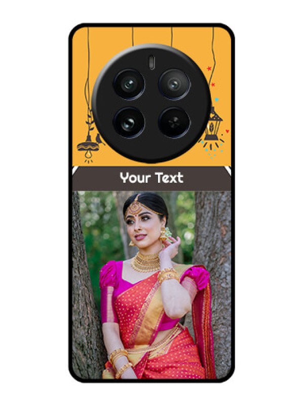 Custom Realme 12 Pro 5G Custom Glass Phone Case - With Family Picture And Icons