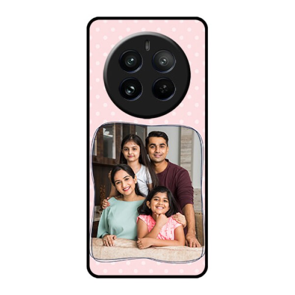 Realme 12 Pro 5G Custom Glass Phone Case - Family With Dots Design