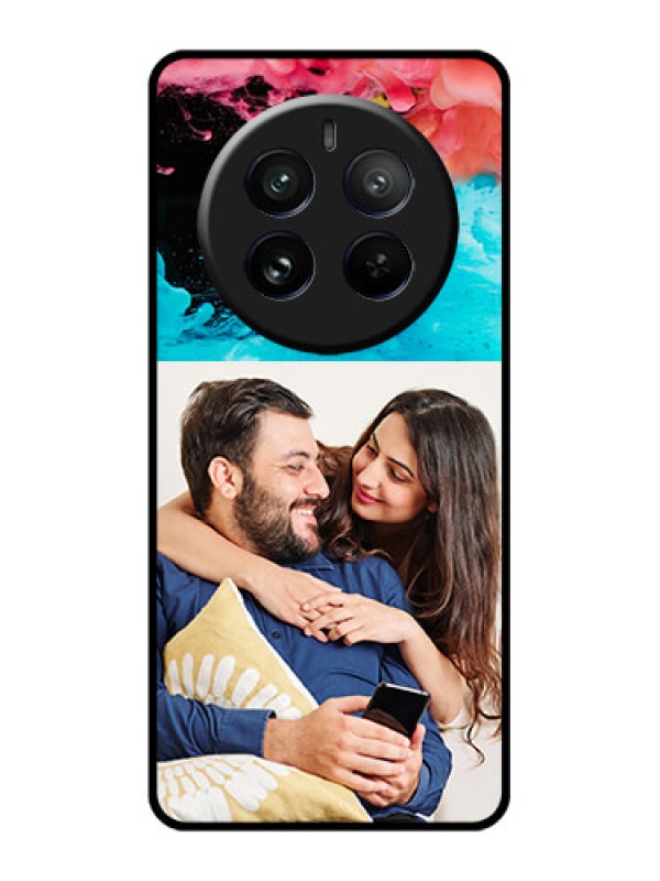 Custom Realme 12 Pro 5G Custom Glass Phone Case - Quote With Acrylic Painting Design