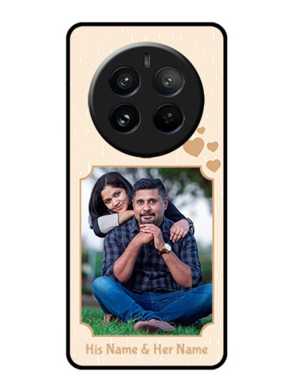 Custom Realme 12 Pro 5G Custom Glass Phone Case - With Confetti Love Design