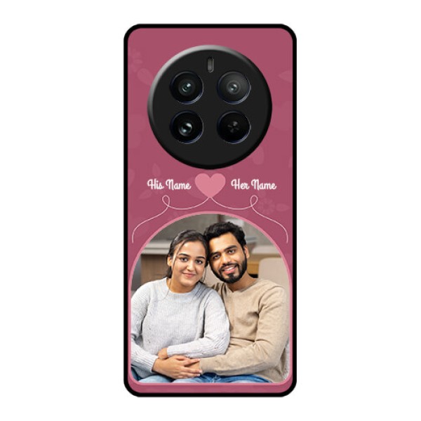 Realme 12 Pro 5G Custom Glass Phone Case - Love Floral Design