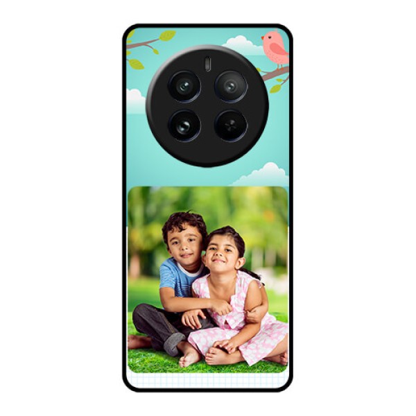 Realme 12 Pro 5G Custom Glass Phone Case - Doodle Love Design