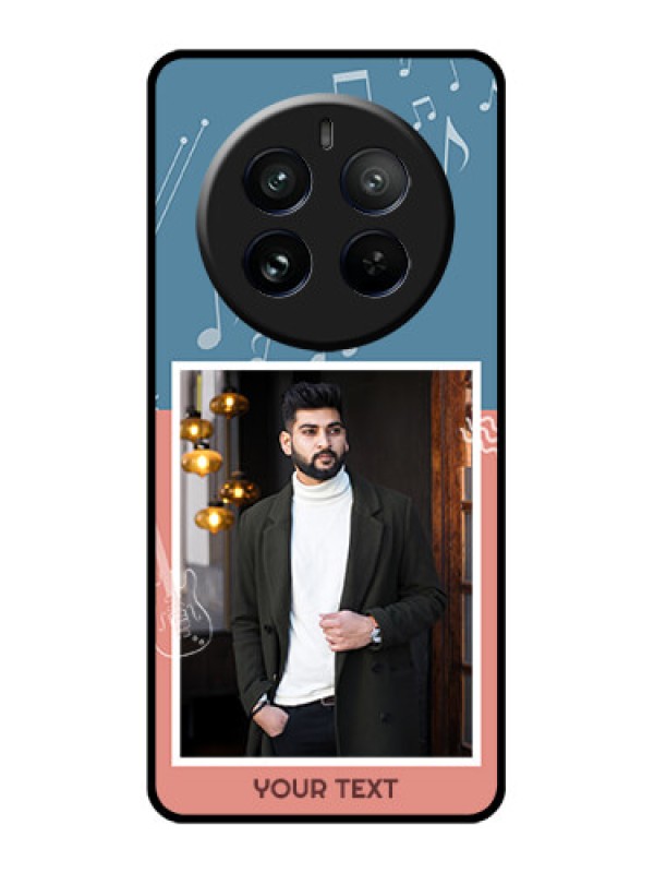 Custom Realme 12 Pro 5G Custom Glass Phone Case - With Color Musical Note Design