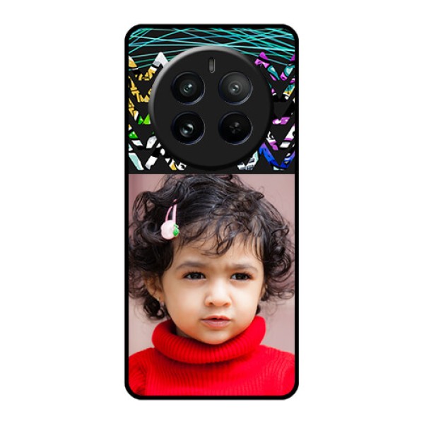 Realme 12 Pro 5G Custom Glass Phone Case - Neon Abstract Design