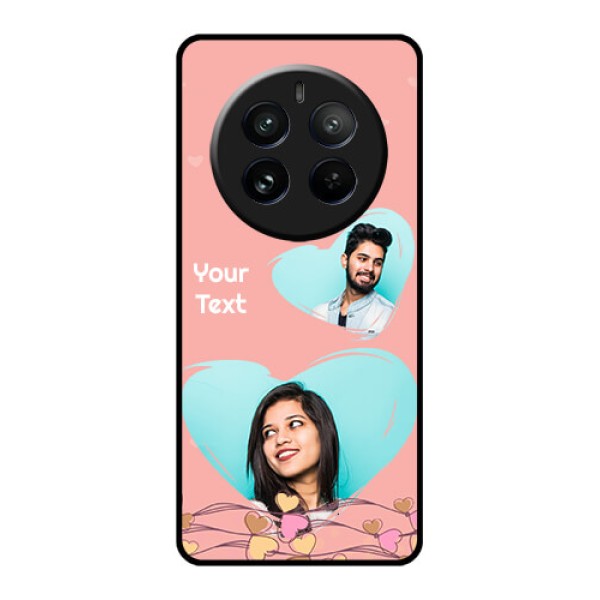 Realme 12 Pro 5G Custom Glass Phone Case - Love Doodle Design