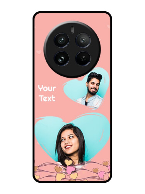Custom Realme 12 Pro 5G Custom Glass Phone Case - Love Doodle Design