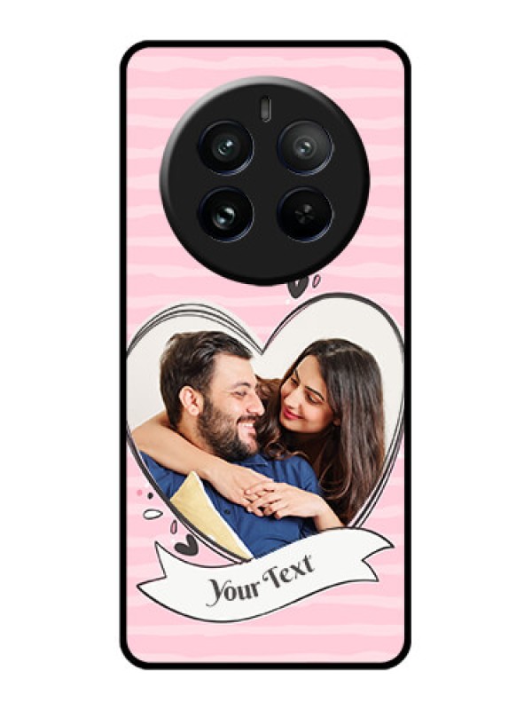 Custom Realme 12 Pro 5G Custom Glass Phone Case - Vintage Heart Design