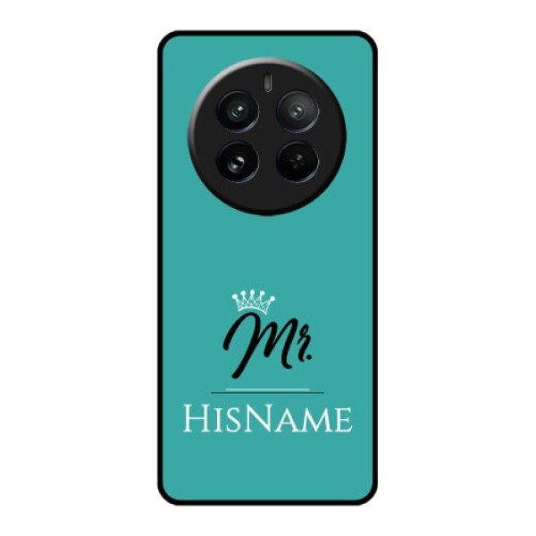 Realme 12 Pro 5G Custom Glass Phone Case - Mr With Name Design