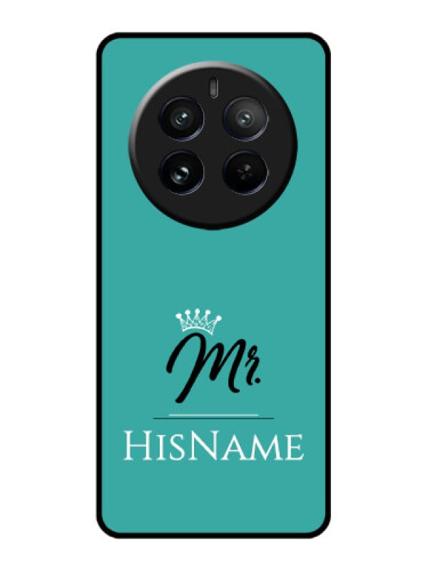 Custom Realme 12 Pro 5G Custom Glass Phone Case - Mr With Name Design