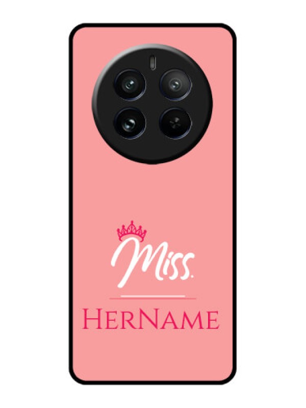 Custom Realme 12 Pro 5G Custom Glass Phone Case - Mrs With Name Design